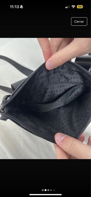 bolso hombre armani