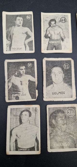 cromos antiguos boxeo y lucha libre.