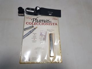 Set de caligrafía, plumas y tintero 