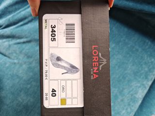 Zapatos Peep-toe dorado fiesta tacon 40