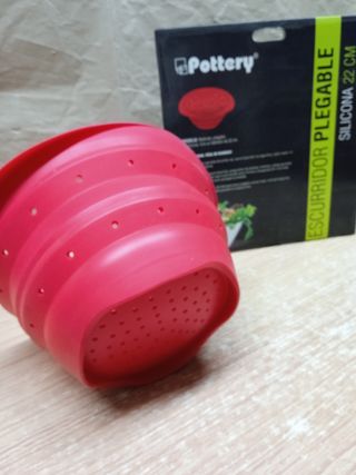 Escurridor plegable de silicona