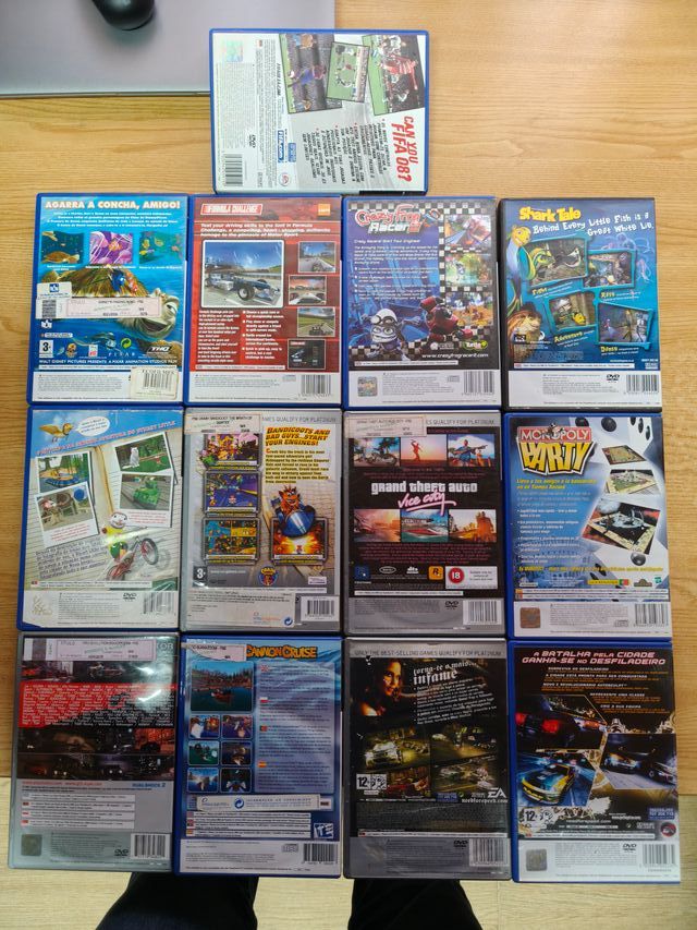 Lote 14 jogos PS2