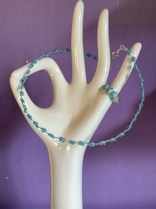 Collana e anello lavorazione artigianale
