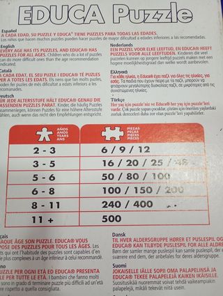 Puzzle,marca educa