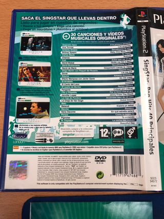 SINGSTAR POP HITS 40 PRINCIPALES PS2