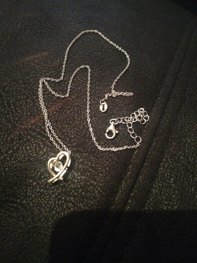 Cadena con colgante corazón plata 925