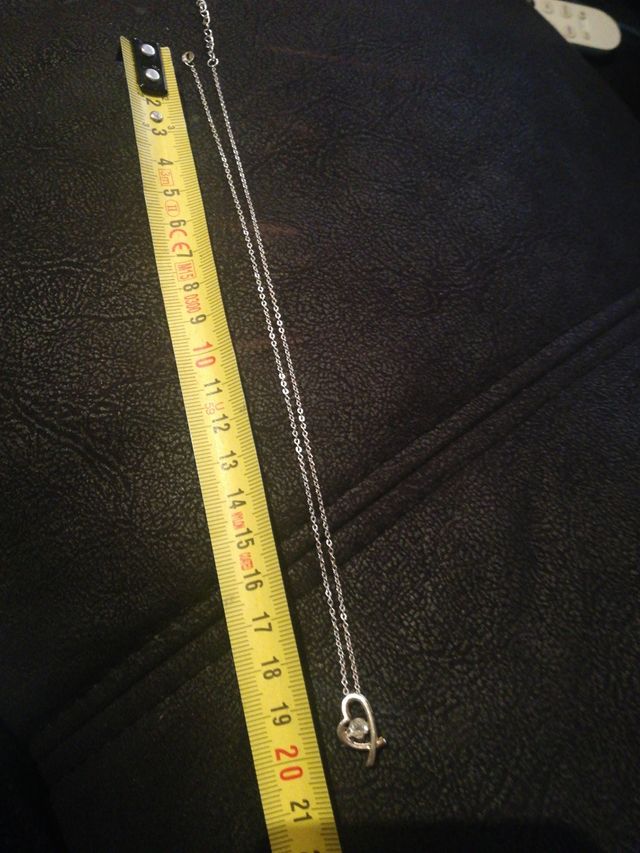 Cadena con colgante corazón plata 925