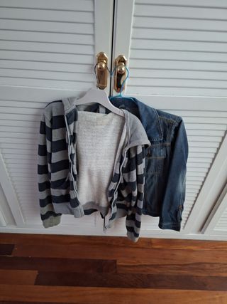 Cazadora tejana desmontable