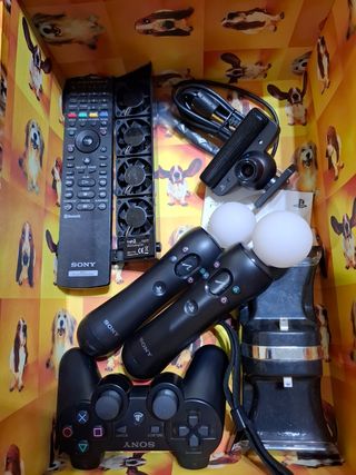 Consola ps3 y accesorios, mandos, cables