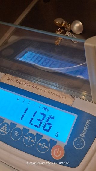 PENDIENTES ORO 18K CON PERLA 