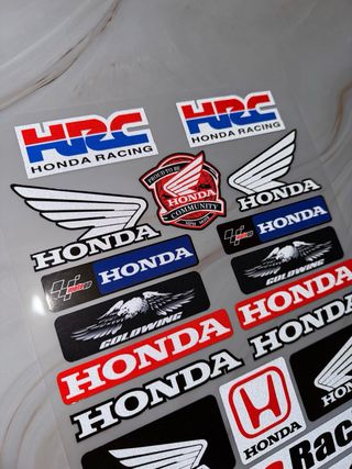 PACK PEGATINAS MOTO HONDA CARENADO TWIN CBR PCX XR