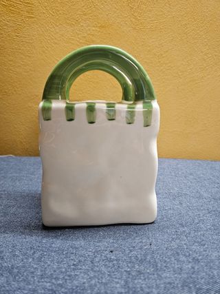 Borsa in ceramica decoro olivo