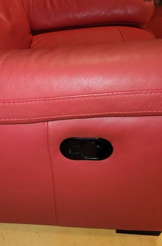 Butaca de piel reclinable