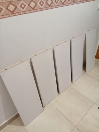 5 baldas madera de74 x 27 x 2 cm de gros