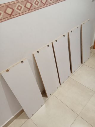 5 baldas madera de74 x 27 x 2 cm de gros