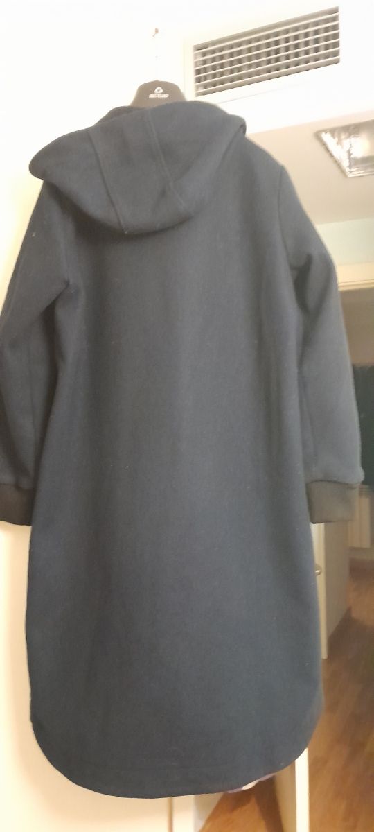 Abrigo azul capucha Icode