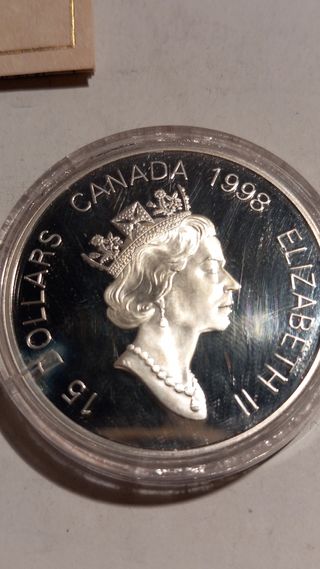 Moneda de 15 dólares Canadá 