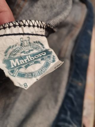 Cazadora tejana vintage Marlboro