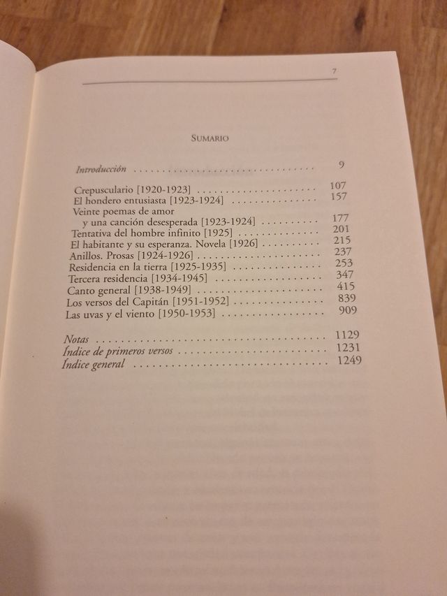 Obras completas I, Pablo Neruda.