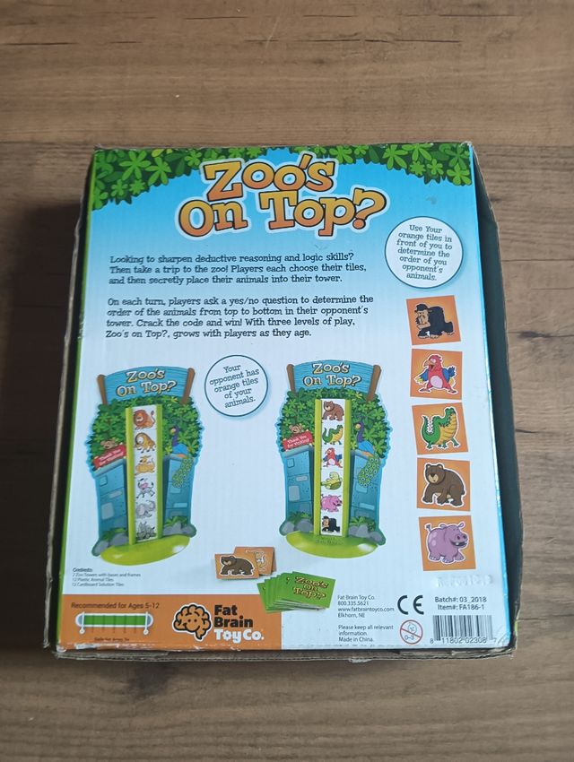 Juego torre de animales