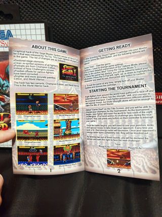 Street Fighter II The World Warrior MASTER SYSTEM