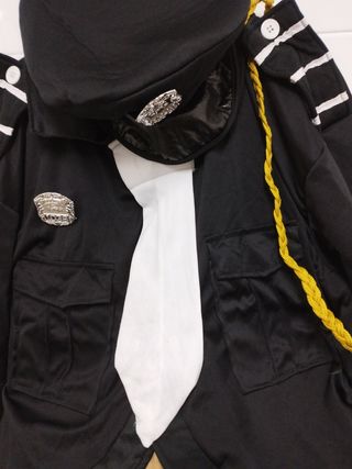 Disfraz policía obeso