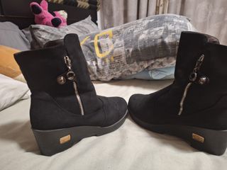 Botines nieve cuña