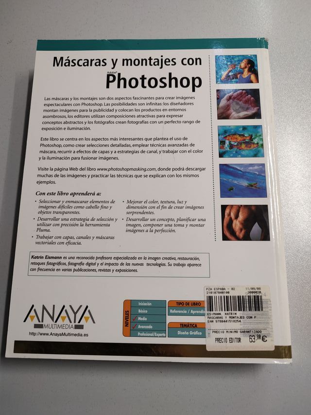 Máscaras y montajes con Photoshop. Ed. Anaya