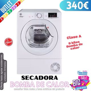 Secadora Hoover 9kg bomba de calor