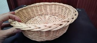 2 paneras mimbre 27 cm