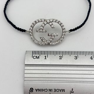Pulsera macrame de oro blanco 18kt