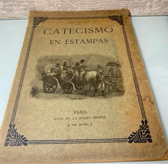 Libro “Catecismo en Estampas” año 1908. Grabados