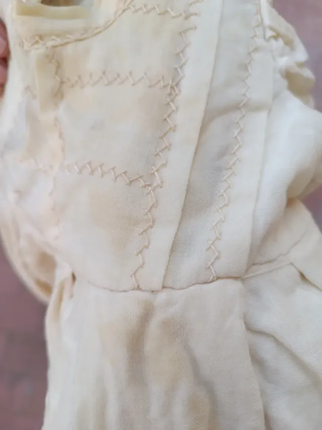 Faldon antiguo de bebe de finales siglo XIX