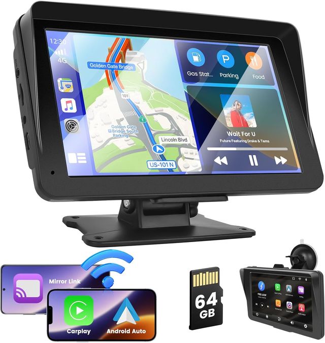 Pantalla CarPlay Android Auto inalámbrico 64GB
