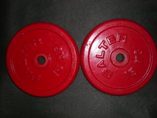 ✅ 2 DISCOS 15KG 30MM SALTER