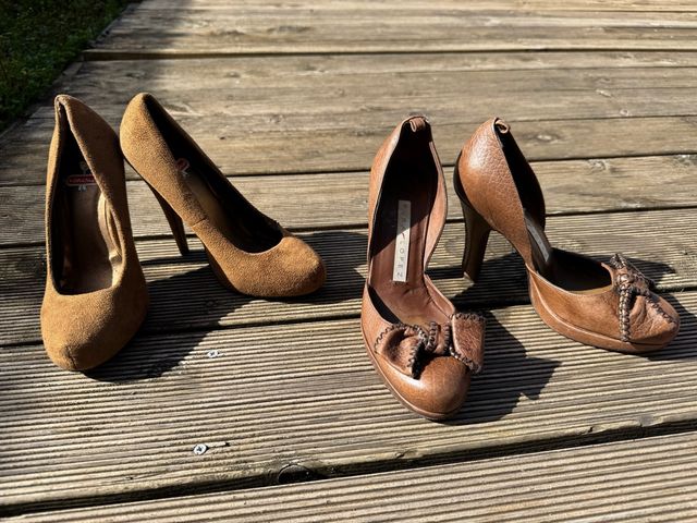 Lote 2 pares tacones t.35