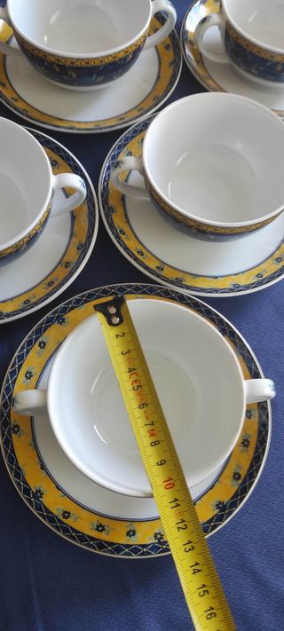 VAJILLA COMPLETA "VISTA ALEGRE".Para 6 COMENSALES.