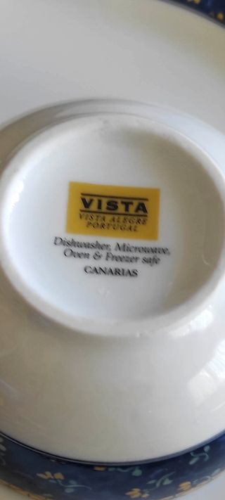 VAJILLA COMPLETA "VISTA ALEGRE".Para 6 COMENSALES.