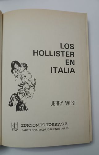 Libro Los Hollister en Italia