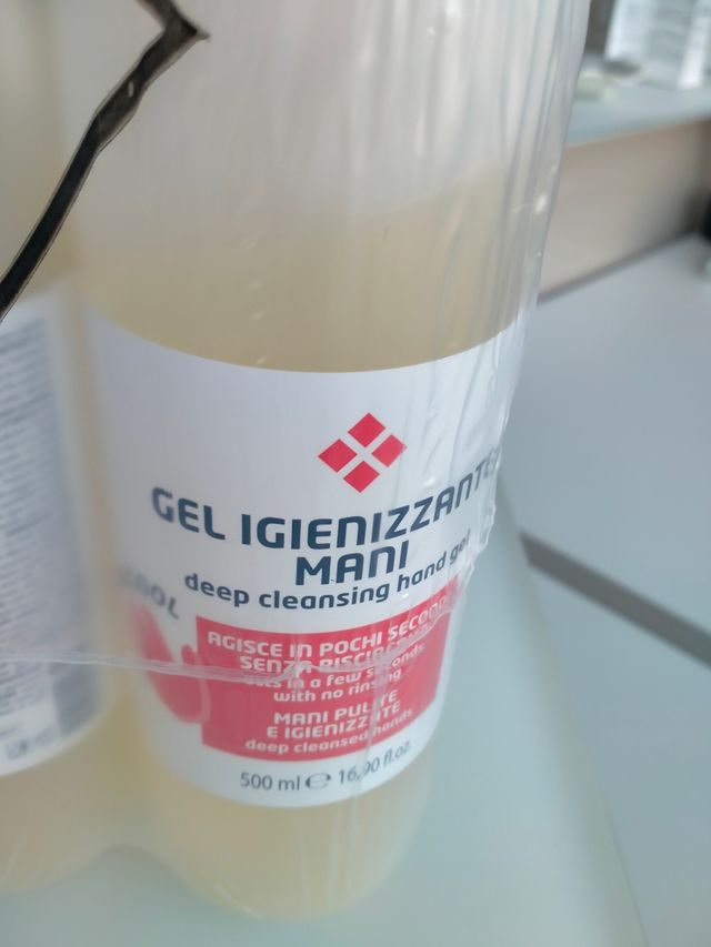 6 bottiglie Gel igienizzante nuovo