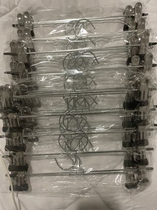 50 perchas pinza nuevas