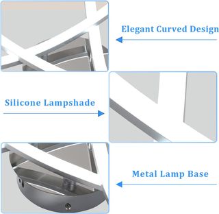 Lámpara de techo led moderna 4000k 21w 35cm