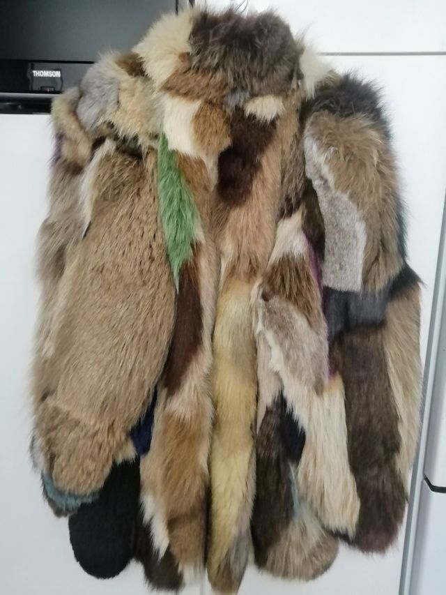 Chaquetón de pelo auténtico