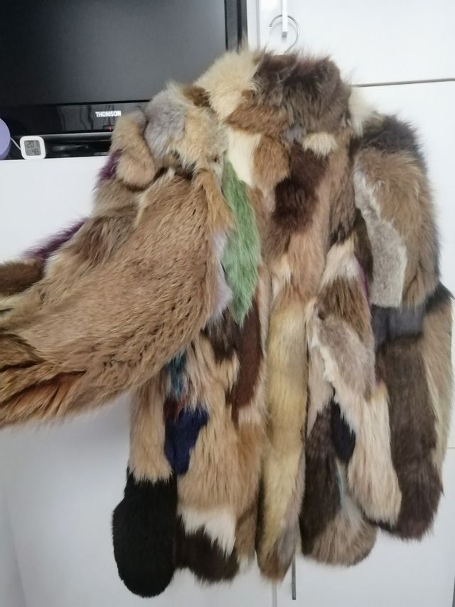 Chaquetón de pelo auténtico