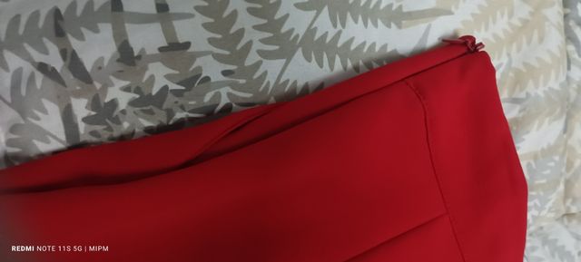 Short talle alto mujer rojo