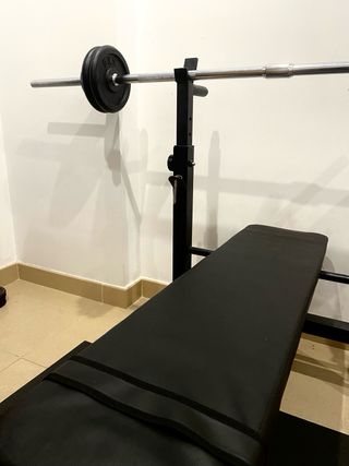 Kit Pesas de 50kg con banco y suelo