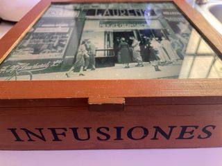 Caja madera infusiones
