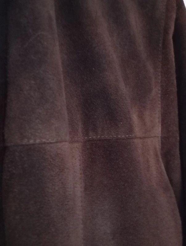 Giacca scamosciata con interno trapuntato donna,