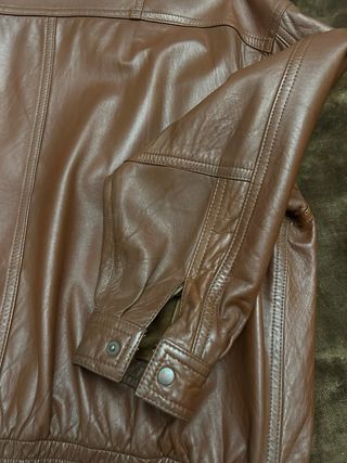 Cazadora piel marron t 60 MARCO STRADA