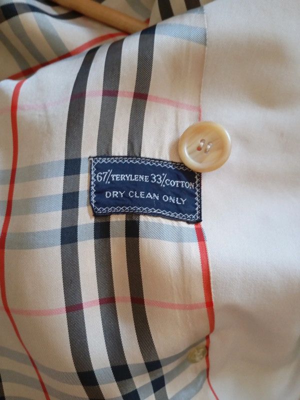 Burberry trench unisex colore panna